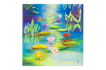 Nymphaea I - 70 x 70 cm, 27.55 x 27.55 ins