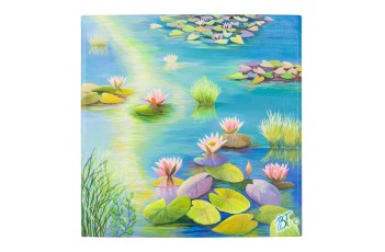 Nymphaea II - 70 x 70 cm, 27.55 x 27.55 ins