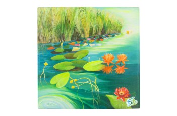 Nymphaea IV - 70 x 70 cm, 27.55 x 27.55 ins