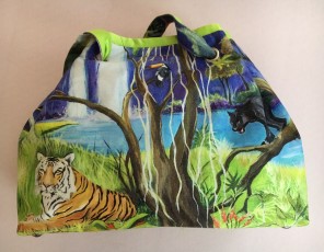 “Living Together“ Bag Tiger/Panther/Toucan