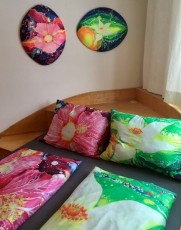 “Cosmic Flower“ BED LINEN Hibiscus & Orange Blossom