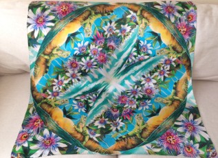 Passion Flower Silk Scarf Collection Balance